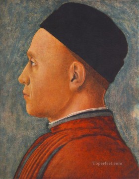 アンドレア・マンテーニャ Painting - 男の肖像 ルネサンス画家 アンドレア・マンテーニャ